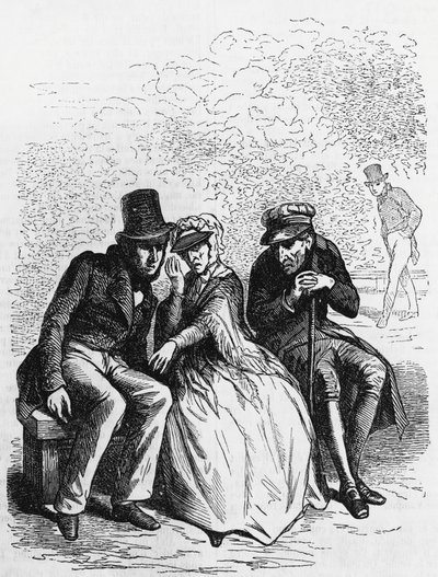 Ilustracja do Ojca Goriota, powieść Honore de Balzac (1799-1850) z wielotomowego zbioru Human Comedy, rycina Laisne autorstwa Laisne Laisne