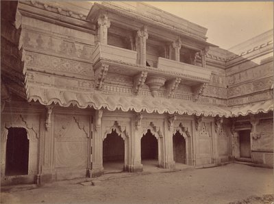 Wnętrze Man Mandir, Gwalior autorstwa Lala Deen Dayal