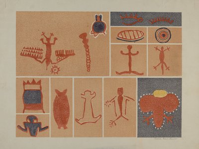 Petroglyph - Postacie ludzkie autorstwa Lala Eve Rivol