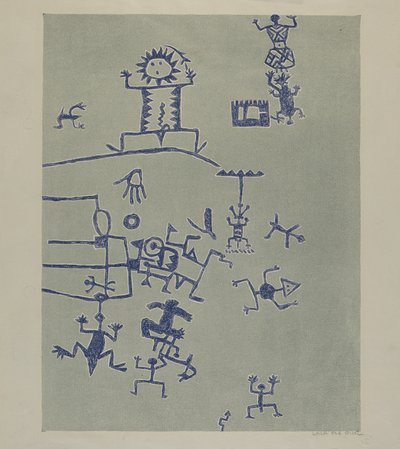 Petroglyph - Znaki autorstwa Lala Eve Rivol