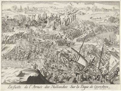 Bitwa o groblę Kauwenstein, 1585 Defiaite de l