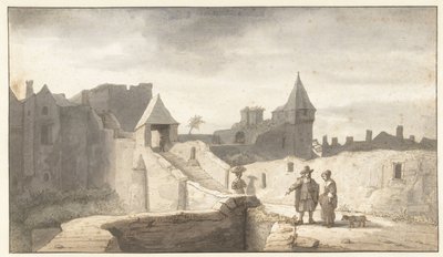 Mur miejski w Erdre w Nantes autorstwa Lambert Doomer