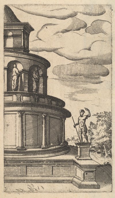 Widok częściowy Budynku [Sepulchrum Adriani] z cyklu 