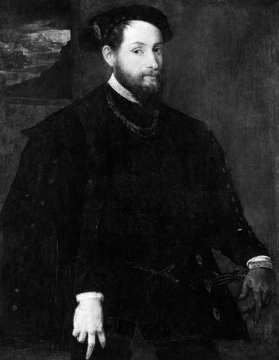 Portret mężczyzny. autorstwa Lambert Sustris
