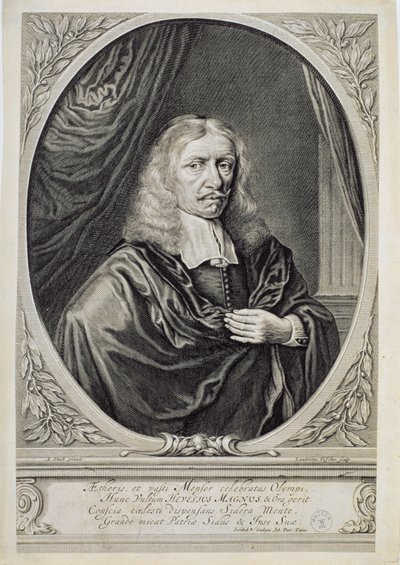 Johannes Hevelius (1611-87) 1668 autorstwa Lambert de Visscher