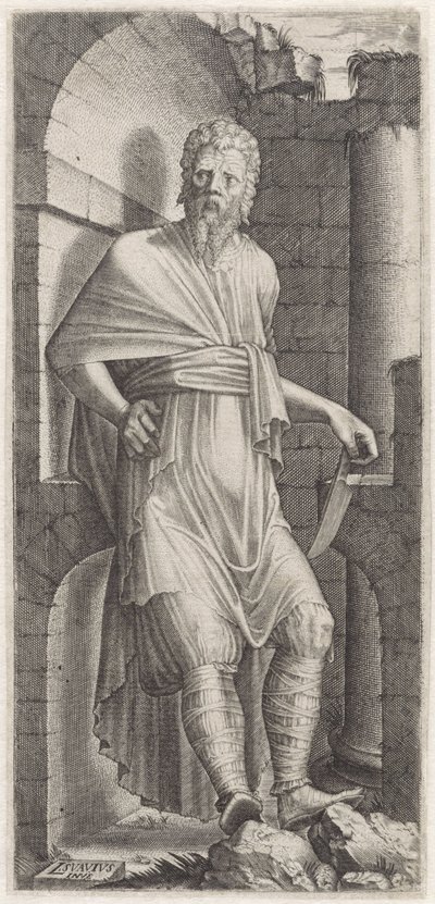 Apostoł Bartłomiej Chrystus, Dwunastu Apostołów i Paweł (tytuł serii) autorstwa Lambertus Suavius