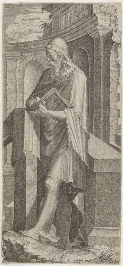 Apostoł Juda Taddeus Chrystus, Dwunastu Apostołów i Paweł (tytuł serii) autorstwa Lambertus Suavius