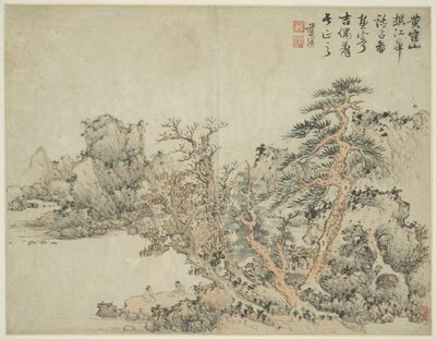 Krajobraz w stylu starożytnych mistrzów: wg Wang Menga (ok. 1308-1385) autorstwa Lan Ying