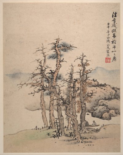 Krajobrazy według mistrzów Song i Yuan, 1642. autorstwa Lan Ying