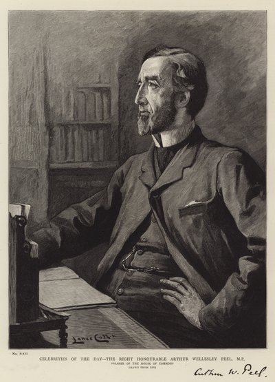 Celebryci Dnia, Wielce Czcigodny Arthur Wellesley Peel, MP autorstwa Lance Calkin