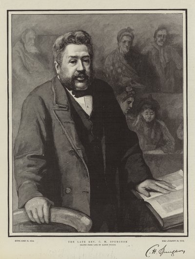Późny wielebny C H Spurgeon autorstwa Lance Calkin