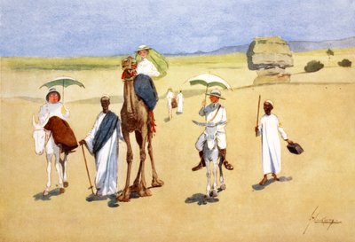„Wokół piramid”, 1908. autorstwa Lance Thackeray