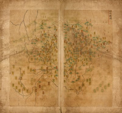 mapa ryb tamy autorstwa Langdon Warner