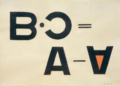 Bez tytułu (Kolaż literówek) autorstwa Laszlo Moholy Nagy