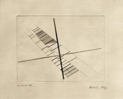 Przecinające się przekątne autorstwa Laszlo Moholy-Nagy