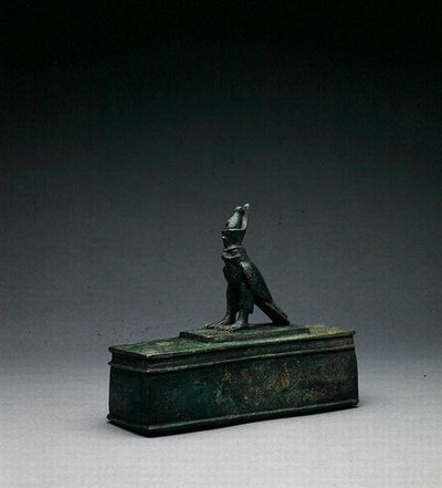Relikwiarz Sokoła (brąz) (brąz) autorstwa Late Period Egyptian