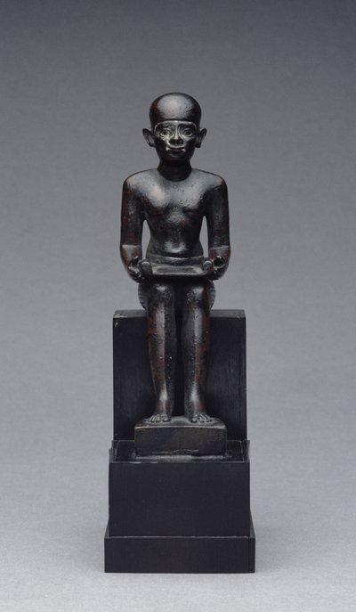 Figura Imhotepa (ok. 2635-2595 pne) Epoka późna (brąz) autorstwa Late Period Egyptian