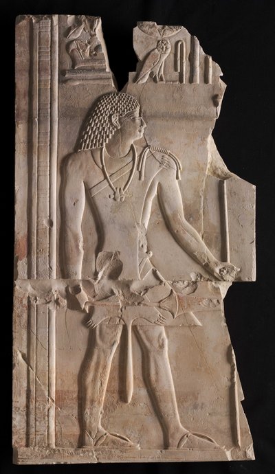 Mentuemhat jako kapłan z laską i berłem, ok. 667-647 pne autorstwa Late Period Egyptian