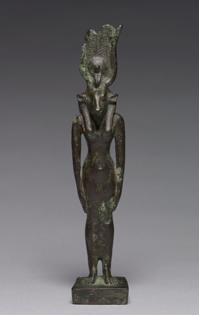 Statuetka Hathor, 664-30 pne autorstwa Late Period Egyptian