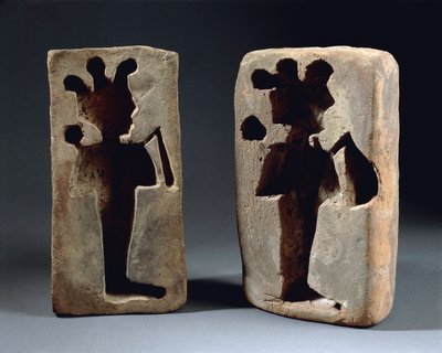 Dwie formy figury Ozyrysa z Abydos autorstwa Late Period Egyptian