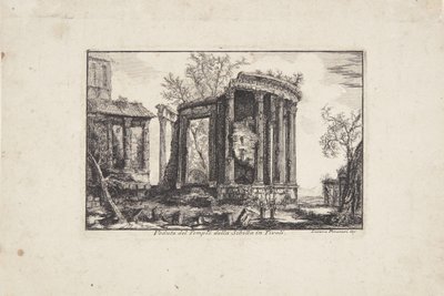 Świątynia Sybilli w Tivoli autorstwa Laura Piranesi