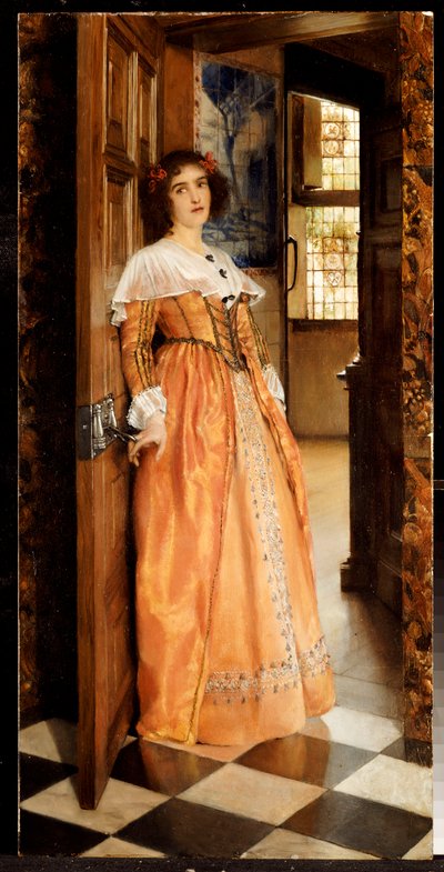 U drzwi, c.1898 autorstwa Laura Theresa Alma Tadema