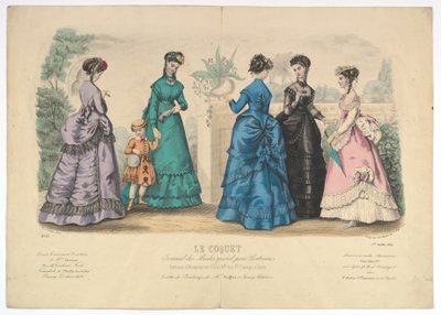 Le Coquet, nr 22, z Journal des Modes Spécial pour Couturières, 1 lipca 1869. autorstwa Laure Noel