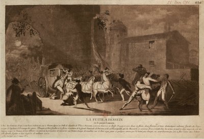Ucieczka do Varennes Ucieczka do Varennes, 1791. autorstwa Laurent Guyot