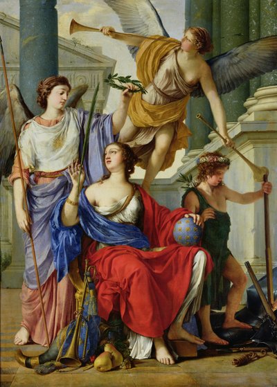 Alegoria regencji Anny Austriackiej (1601-66) 1648 autorstwa Laurent de la Hyre