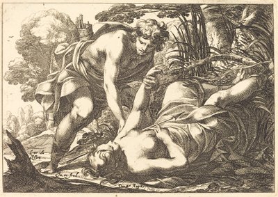 Cephalus i Procris autorstwa Laurent de la Hyre