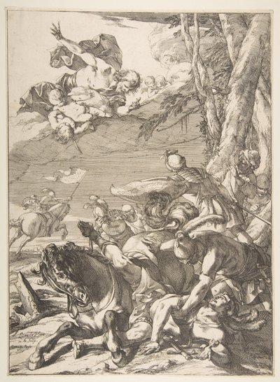 Nawrócenie św. Pawła, ca. 1637. autorstwa Laurent de la Hyre