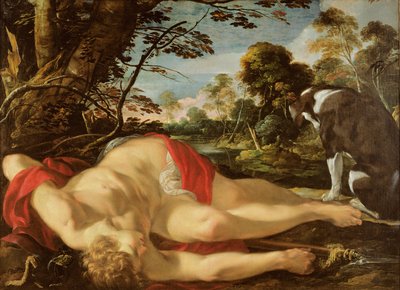 Martwy Adonis, ok. 1624-28 autorstwa Laurent de la Hyre