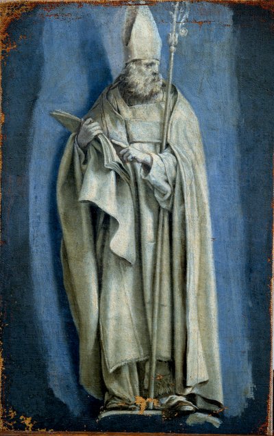 Portret św. Augustyna. Rysunek Laurenta De La Hyre (1606-1656) autorstwa Laurent de la Hyre