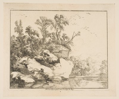 Zakryte Skały, 1640. autorstwa Laurent de la Hyre