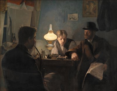 Wizyta w sklepie szewskim, 1885. autorstwa Laurits Andersen Ring