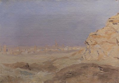 Widok na Kair autorstwa Laurits Regner Tuxen