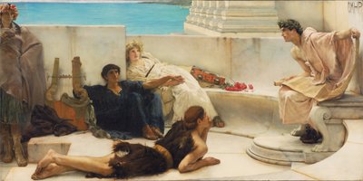 Czytanie Homera autorstwa Lawrence Alma-Tadema