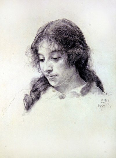 Studium portretowe panny Raven-Hill autorstwa Lawrence Alma Tadema