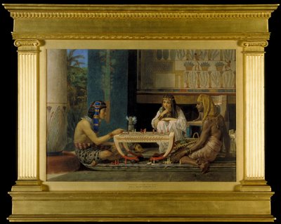 Egipscy szachiści, 1865 autorstwa Lawrence Alma Tadema
