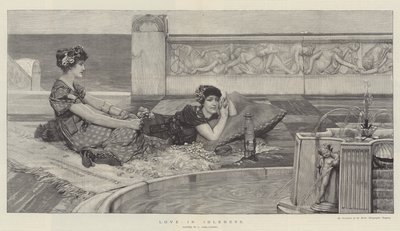 Miłość w bezczynności autorstwa Lawrence Alma Tadema