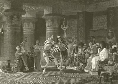 Rozrywka w starożytnym Egipcie autorstwa Lawrence Alma Tadema