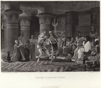 Rozrywka w starożytnym Egipcie autorstwa Lawrence Alma Tadema