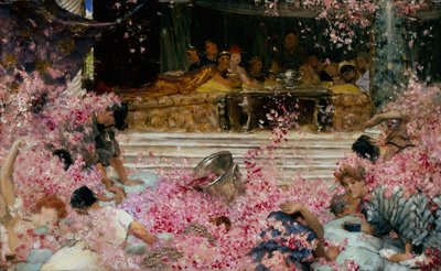 Studium do róż Heliogabala, ok. 1888 r. (olej na płótnie) autorstwa Lawrence Alma Tadema