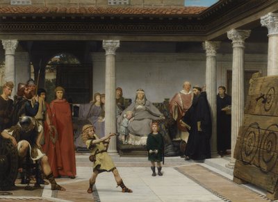 Edukacja dzieci Clovis, 1861 autorstwa Lawrence Alma Tadema