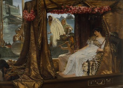 Spotkanie Antoniusza i Kleopatry autorstwa Lawrence Alma Tadema