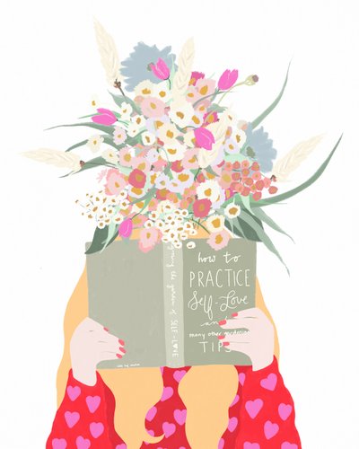 Self Care, ok. 2019 r. (media mieszane) autorstwa Leah Straatsma