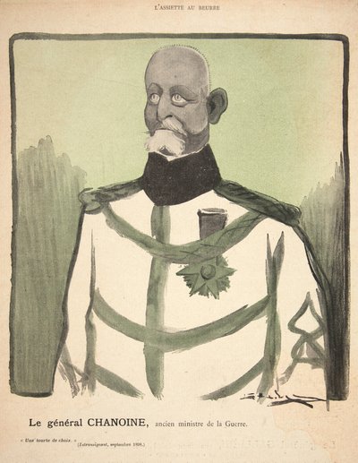 Generał Chanoine, były minister wojny, ilustracja z „L
