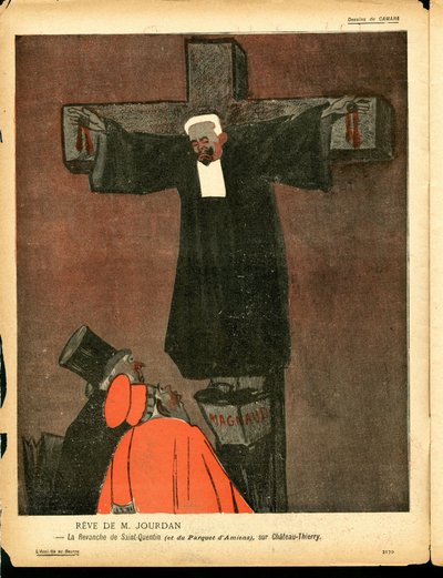 Talerz Maślany, numer 129, w kolorze satyrycznym autorstwa Leal de Camara