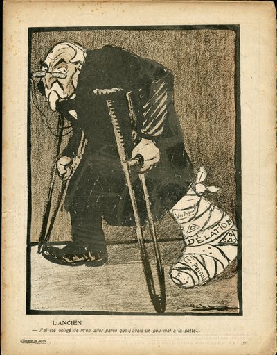 Talerz Maślany, numer 199, w kolorze satyrycznym autorstwa Leal de Camara