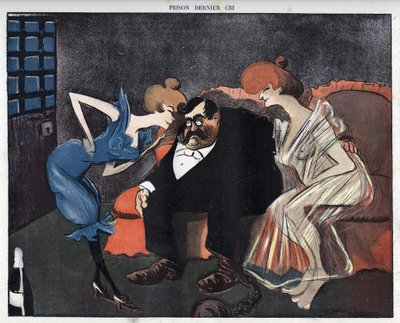 Ostatni krzyk więzienia - Humbert został obiecany za moją pikietę, dotyczącą romansu bankiera Marie Alexandre Boulaine, opublikowaną w Le Rire, 6 grudnia autorstwa Leal de Camara